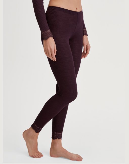 calida silky wool joy leggings cherry rød