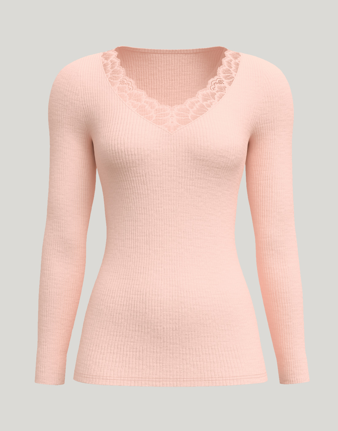 calida silky wool joy ull/silke undertøy pearl blush rosa