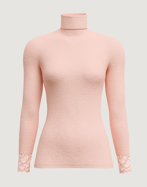 calida silky wool joy ull/silke undertøy pearl blush rosa