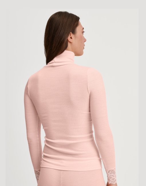 calida silky wool joy ull/silke undertøy pearl blush rosa