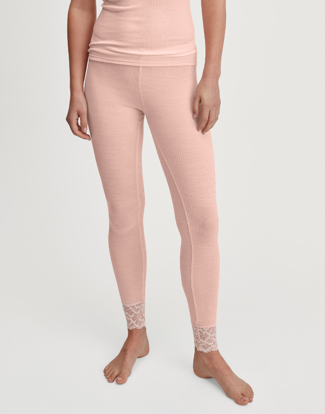 calida silky wool joy ull/silke undertøy pearl blush rosa