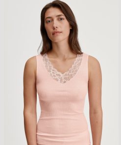 calida silky wool joy ull/silke undertøy pearl blush rosa