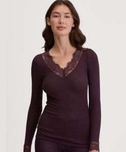 calida silky wool joy ullgenser black cherry
