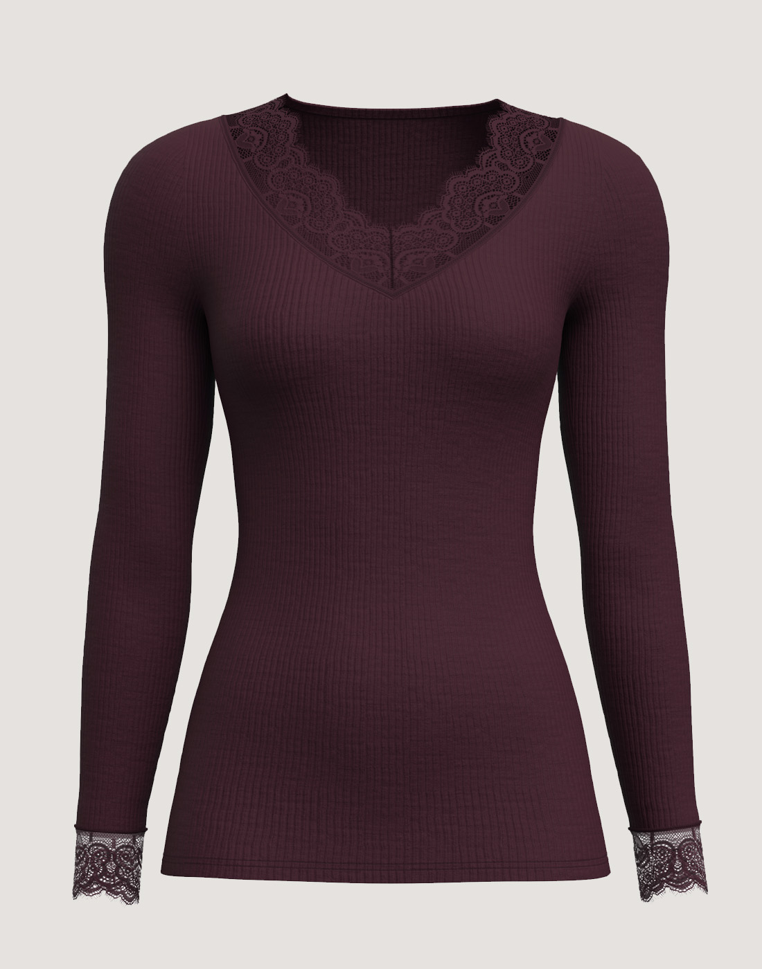 calida silky wool joy ullgenser black cherry