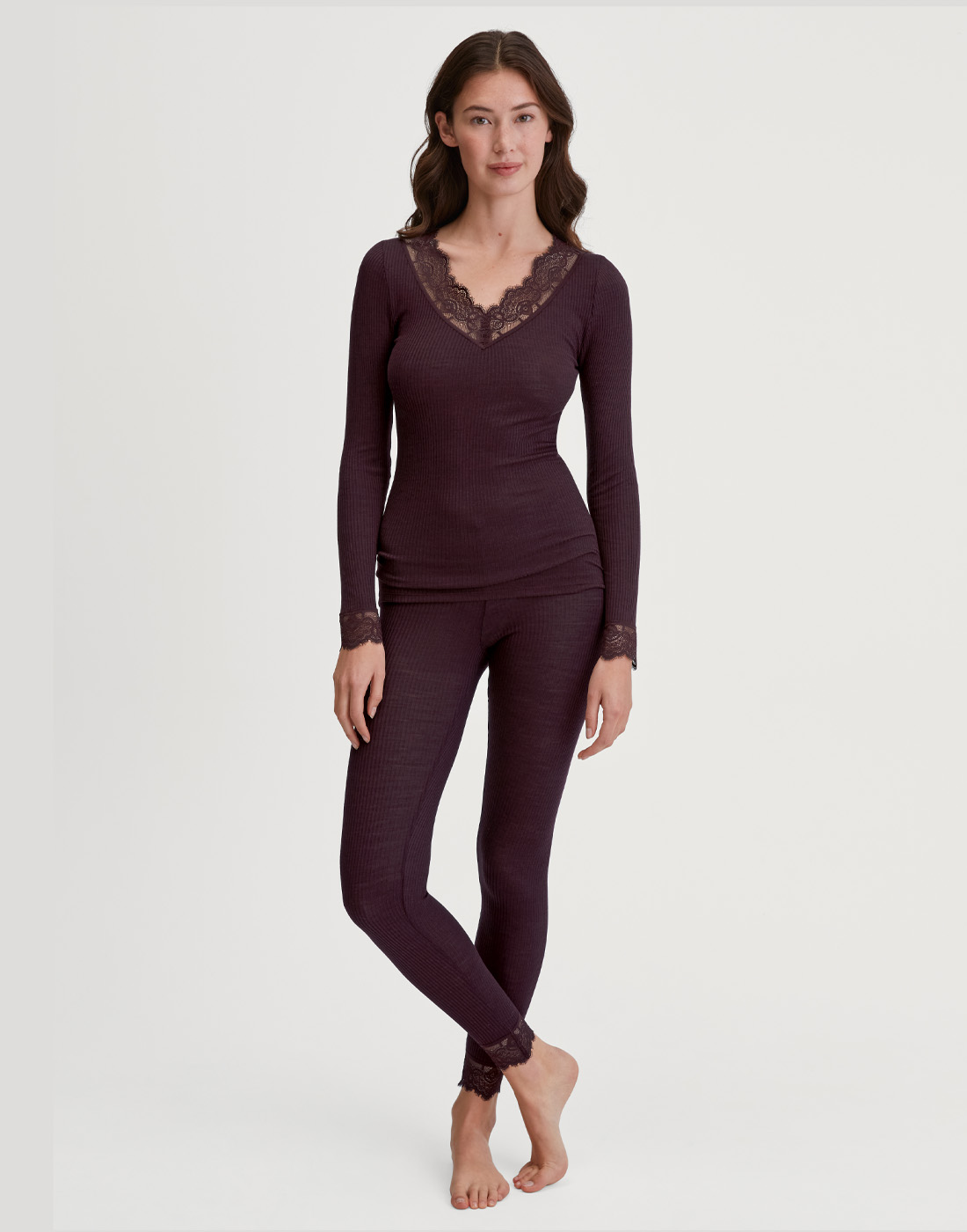 calida silky wool joy ullgenser black cherry
