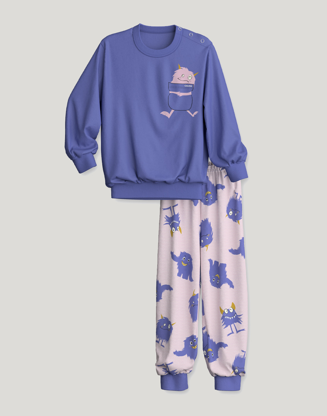 calida toddlers monsters pysj lilla blå