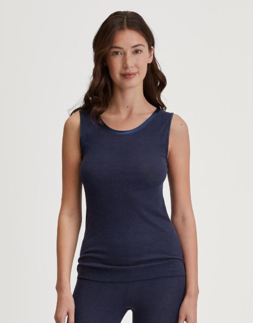 calida true confidence ullundertøy evening blue blå