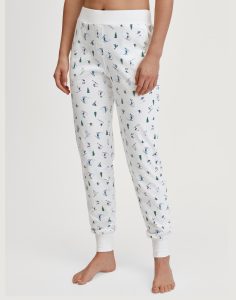 calida pysjbukse hvit med mønster
