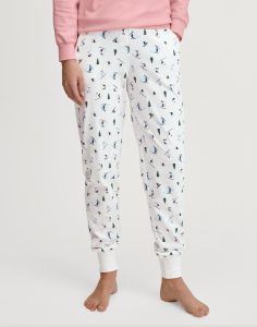 calida pysjbukse hvit med mønster