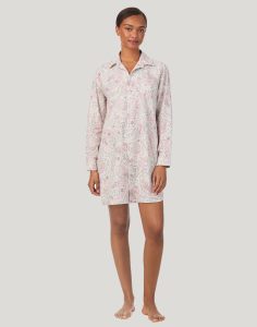 ralph lauren nattskjorte paisley rosa