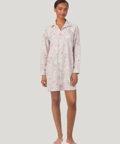 ralph lauren nattskjorte paisley rosa