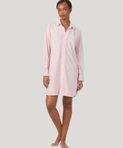 ralph lauren nattskjorte rosa striper