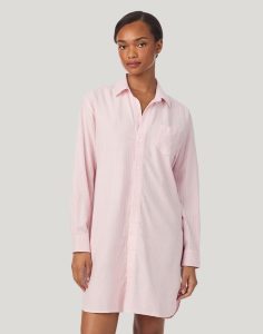ralph lauren nattskjorte rosa striper