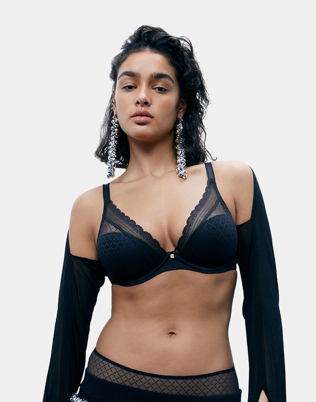 Chantelle norah chic t-skjorte bh black