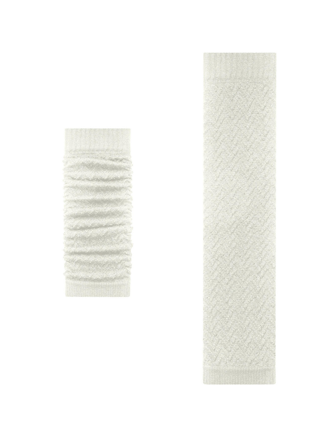 Falke fable estate leggvarmer hvit Falke ull leggvarmere ribbestrikket hvit