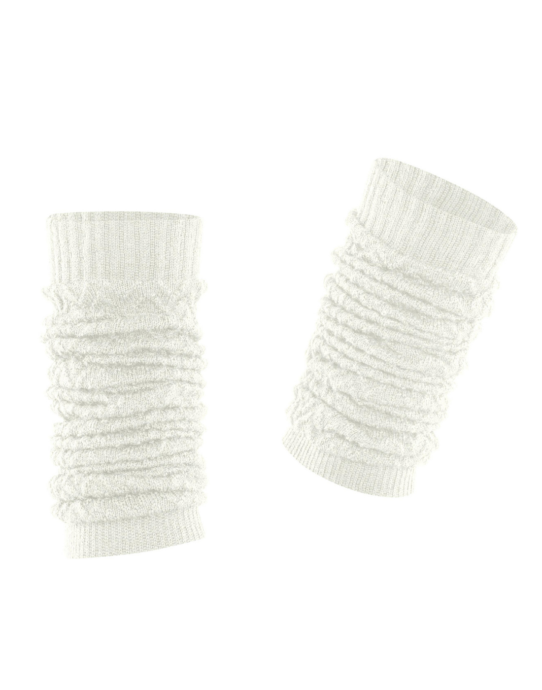 Falke fable estate leggvarmer hvit1 Falke ull leggvarmere ribbestrikket hvit