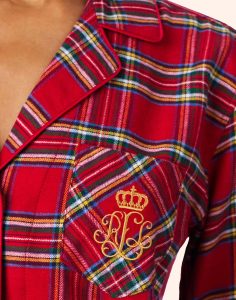 ralph lauren pysjamas red plaid ruter