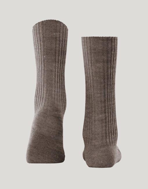falke cosy wool ullsokk brun