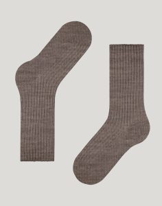falke cosy wool ullsokk brun