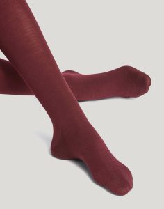 falke softmerino ullstrømpebukse barolo burgunder rød