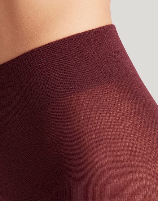 falke softmerino ullstrømpebukse barolo burgunder rød