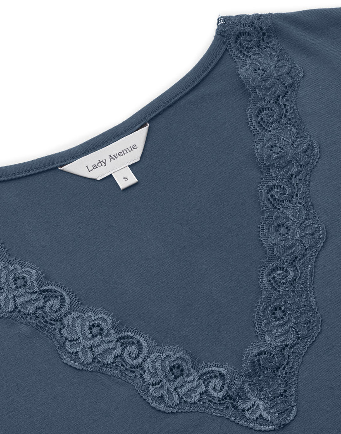 lady avenue bambus nattkjole blå