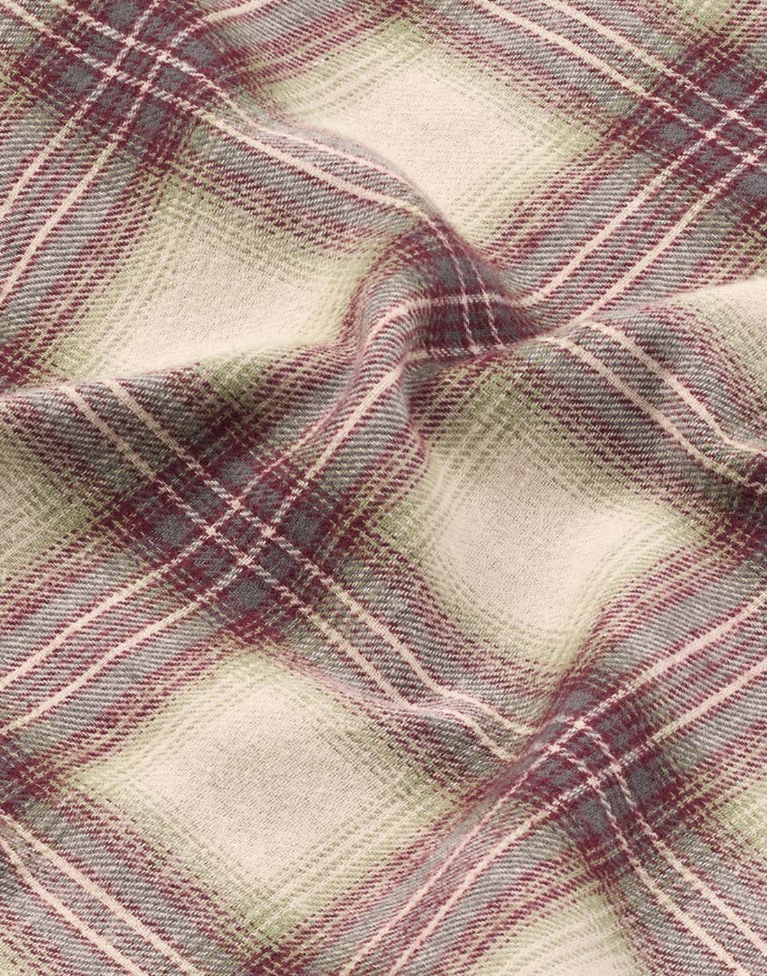 lady avenue pysj rutete flanell charcoal