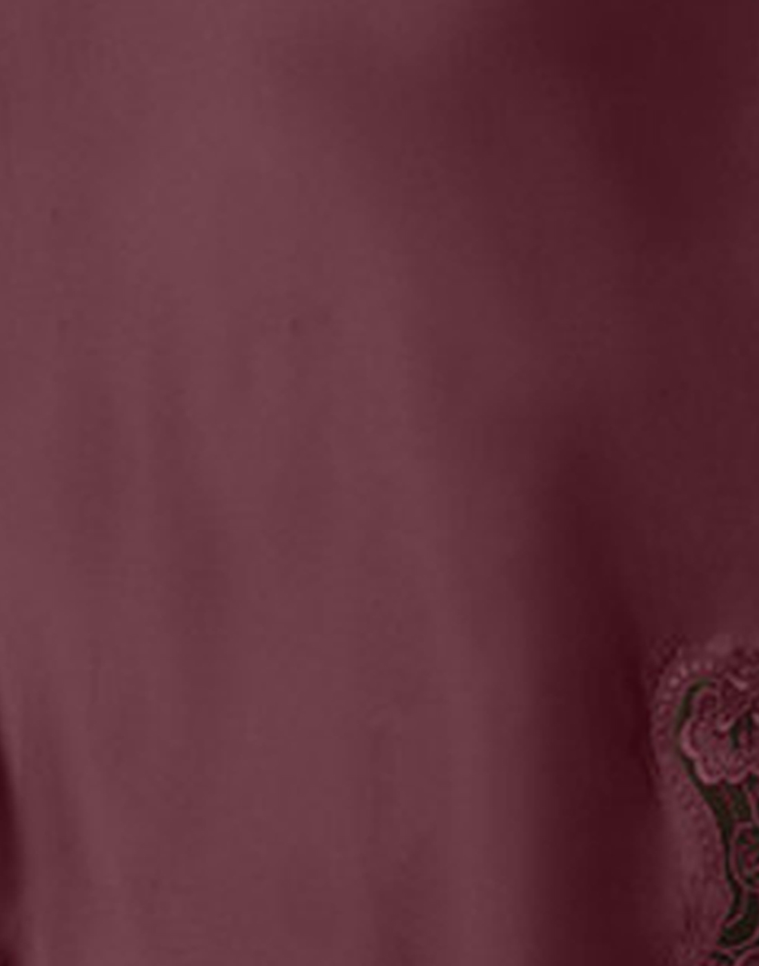 Lady avenue pure silk nattkjole burgunder