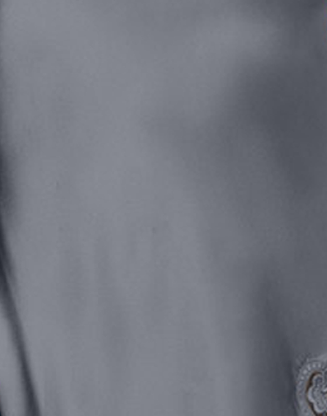 Lady avenue pure silk nattkjole grå blå