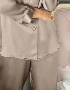 lady avenue pure silk pysjamas beige