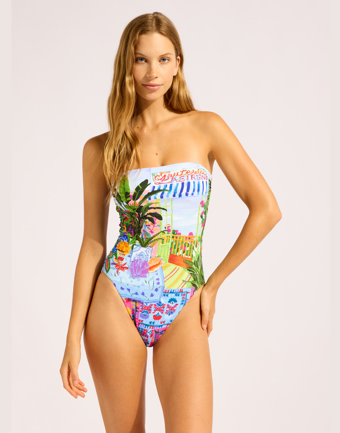seafolly la boca badedrakt bandeau