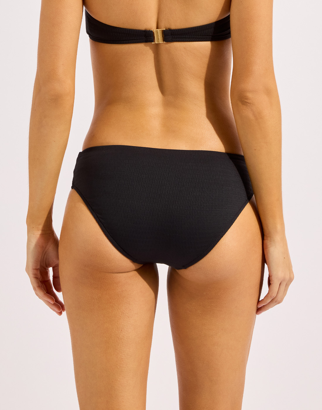 seafolly bandwave hipster bikinitruse svart