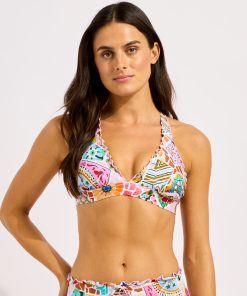 seafolly beach boheme bikinitopp trekant