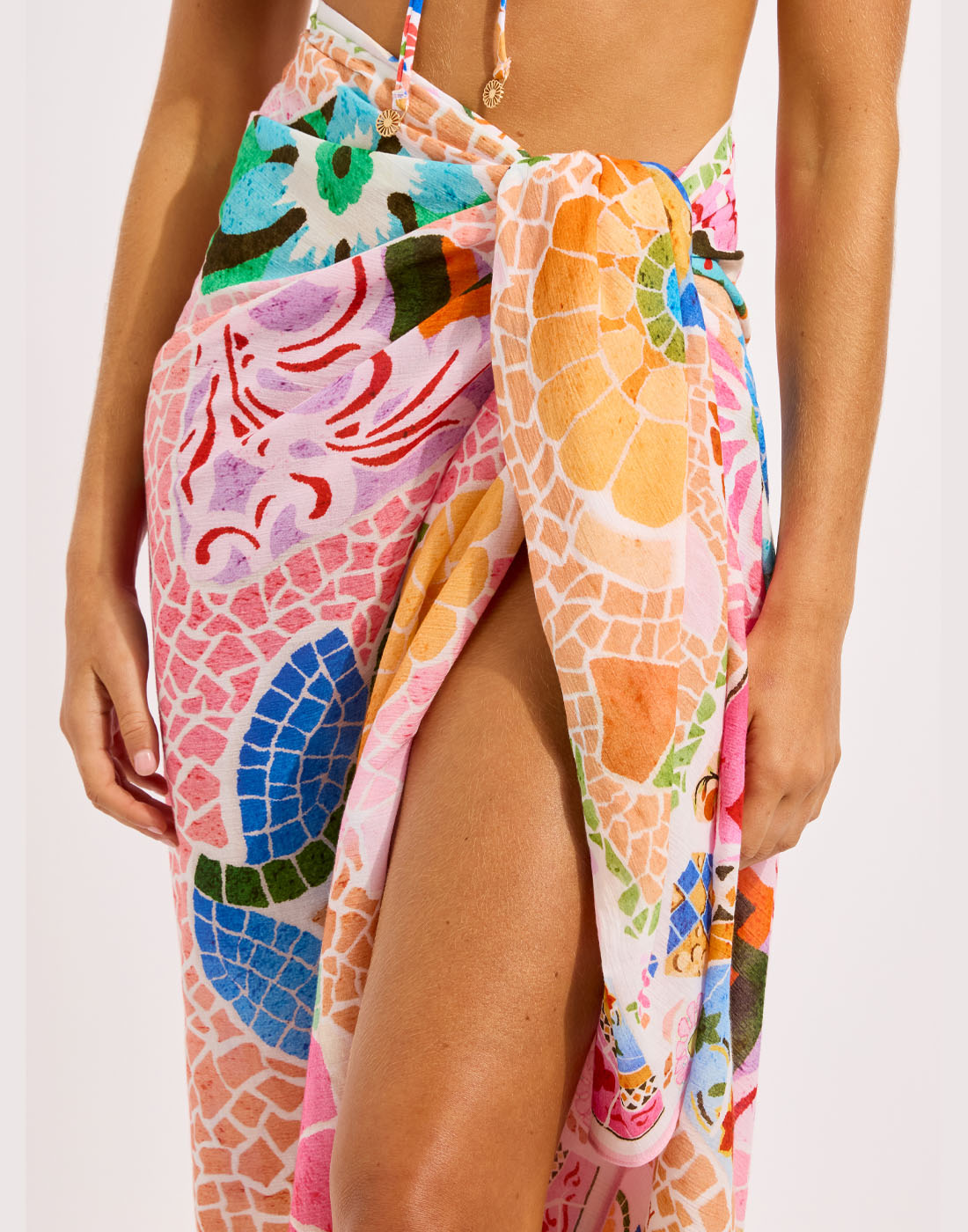 seafolly beach boheme sarong parfait