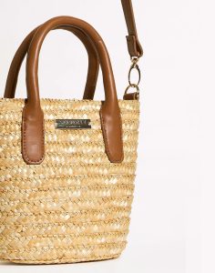 seafolly carried away micro tote bag natural