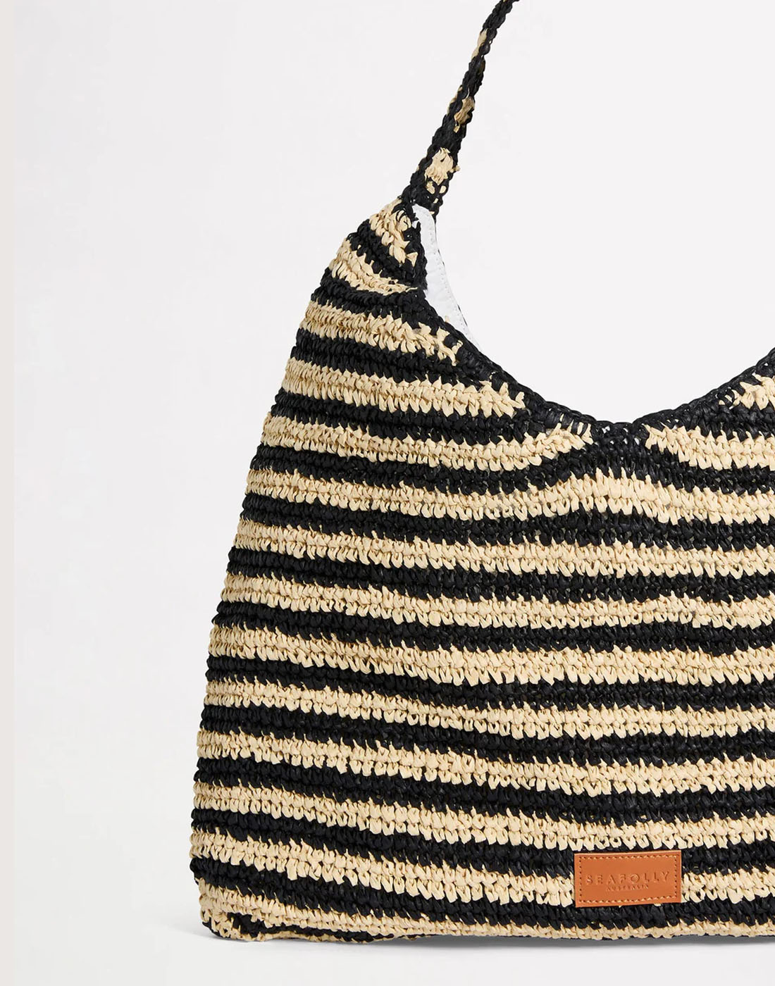 seafolly carried away tote bag natur svart