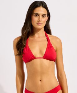 seafolly collective bikinitopp trekant rød
