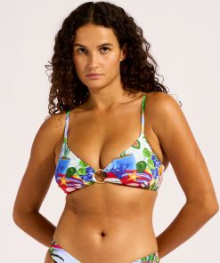 seafolly la boca bikinitopp blå