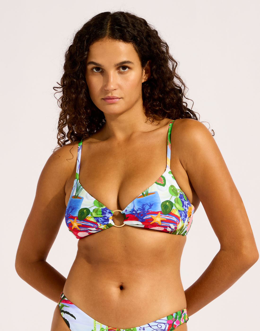 seafolly la boca bikinitopp blå