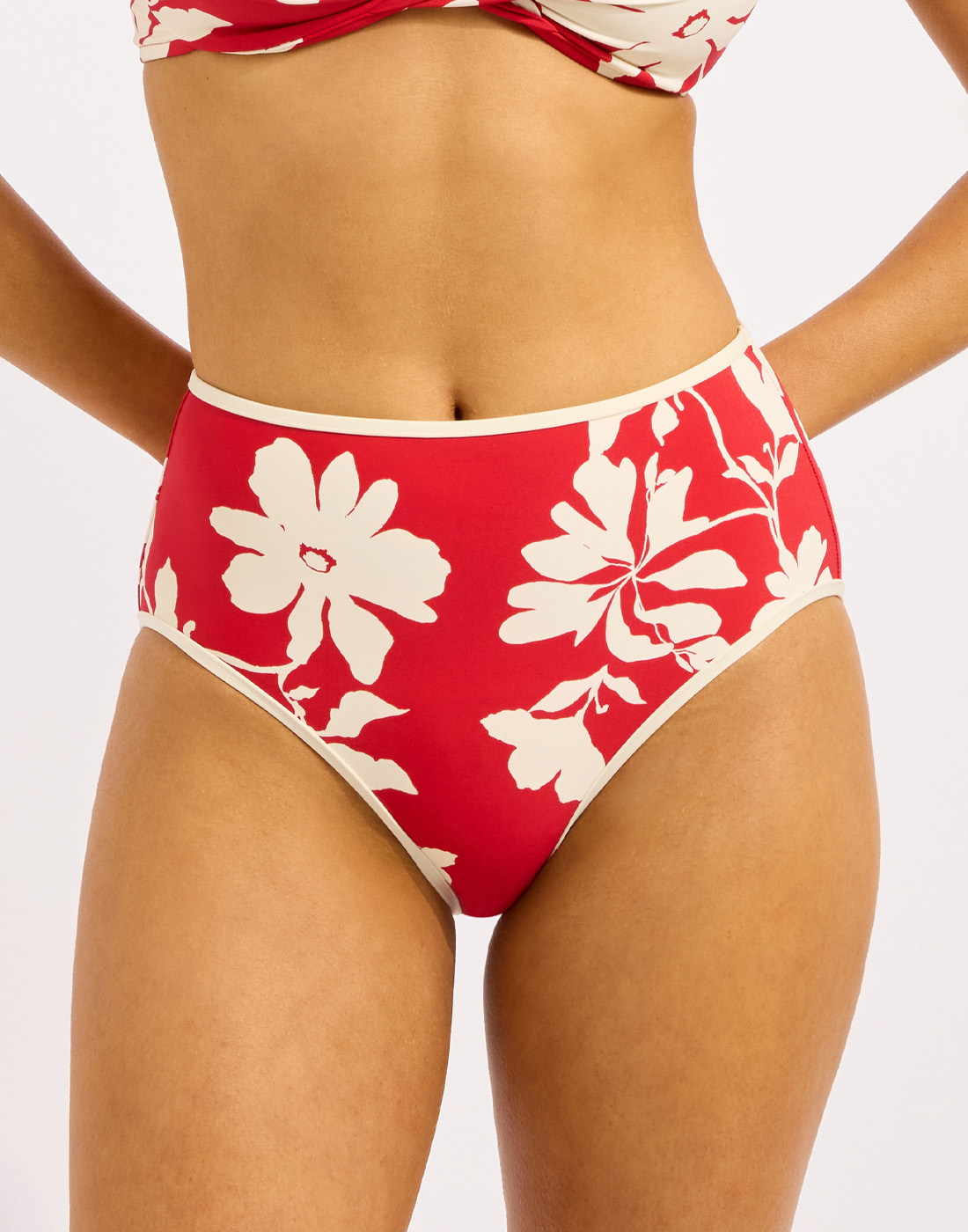 seafolly mayflower bikinitruse høy rød