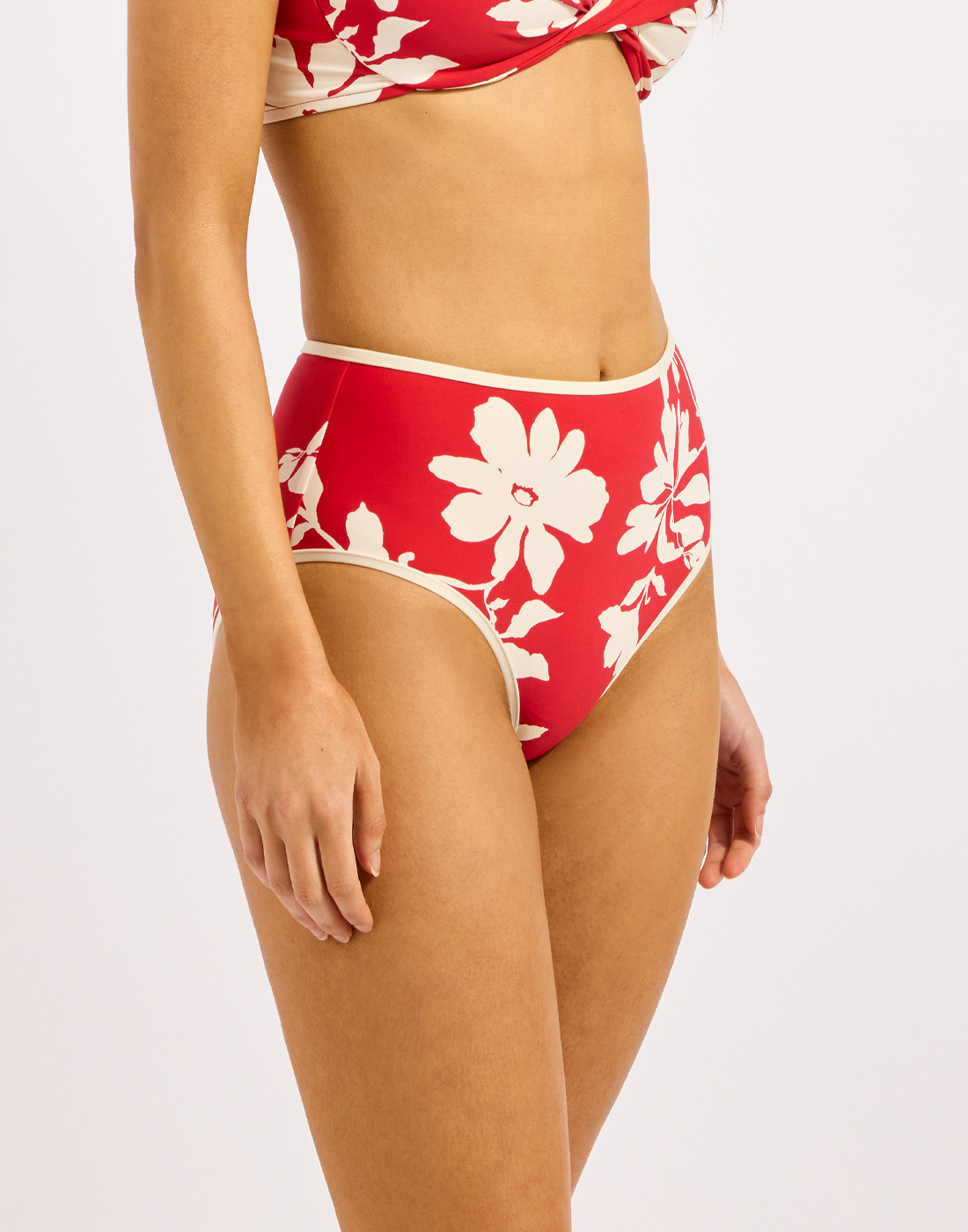 seafolly mayflower bikinitruse høy rød