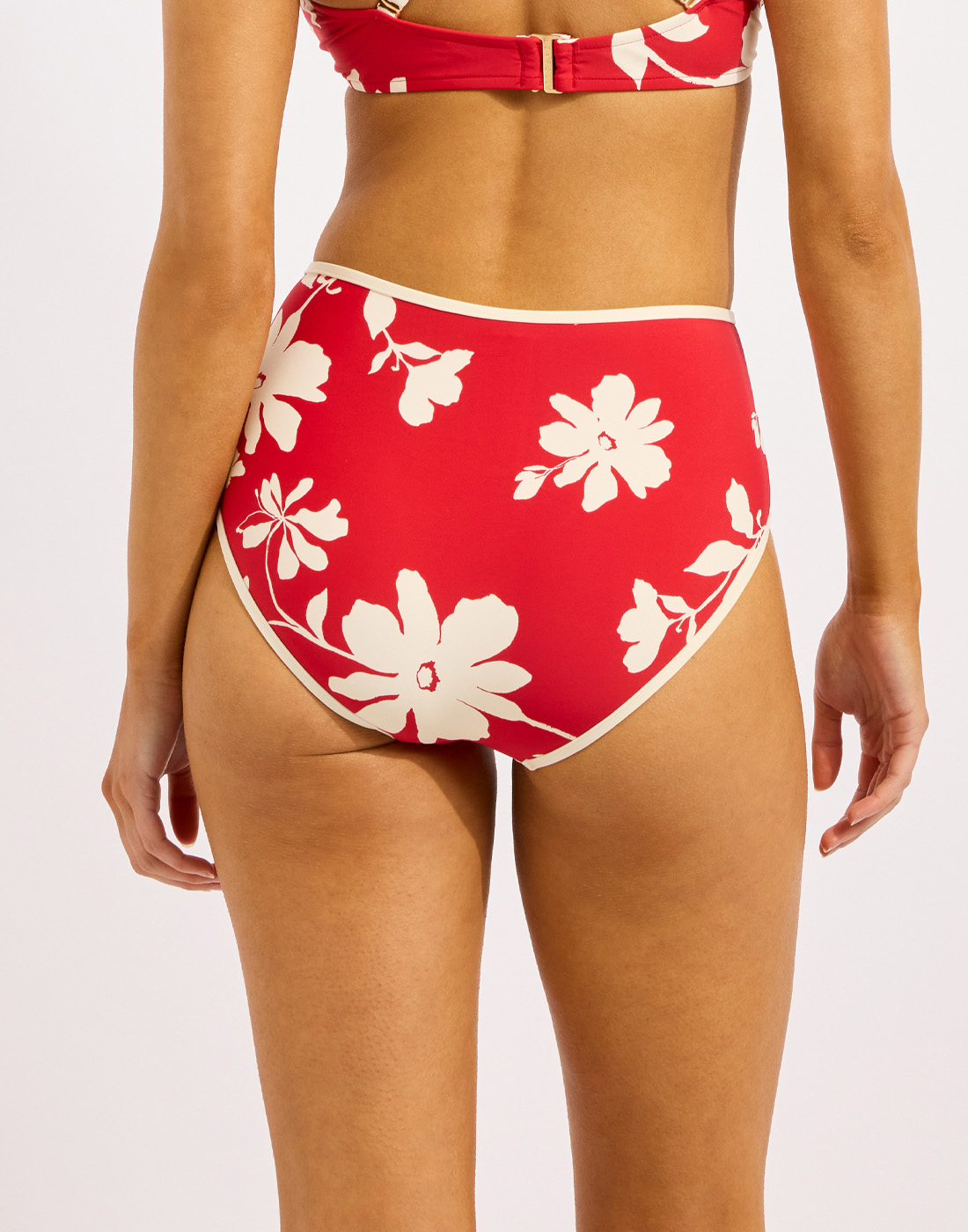 seafolly mayflower bikinitruse høy rød