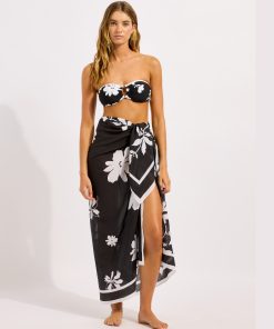 seafolly mayflower sarong svart