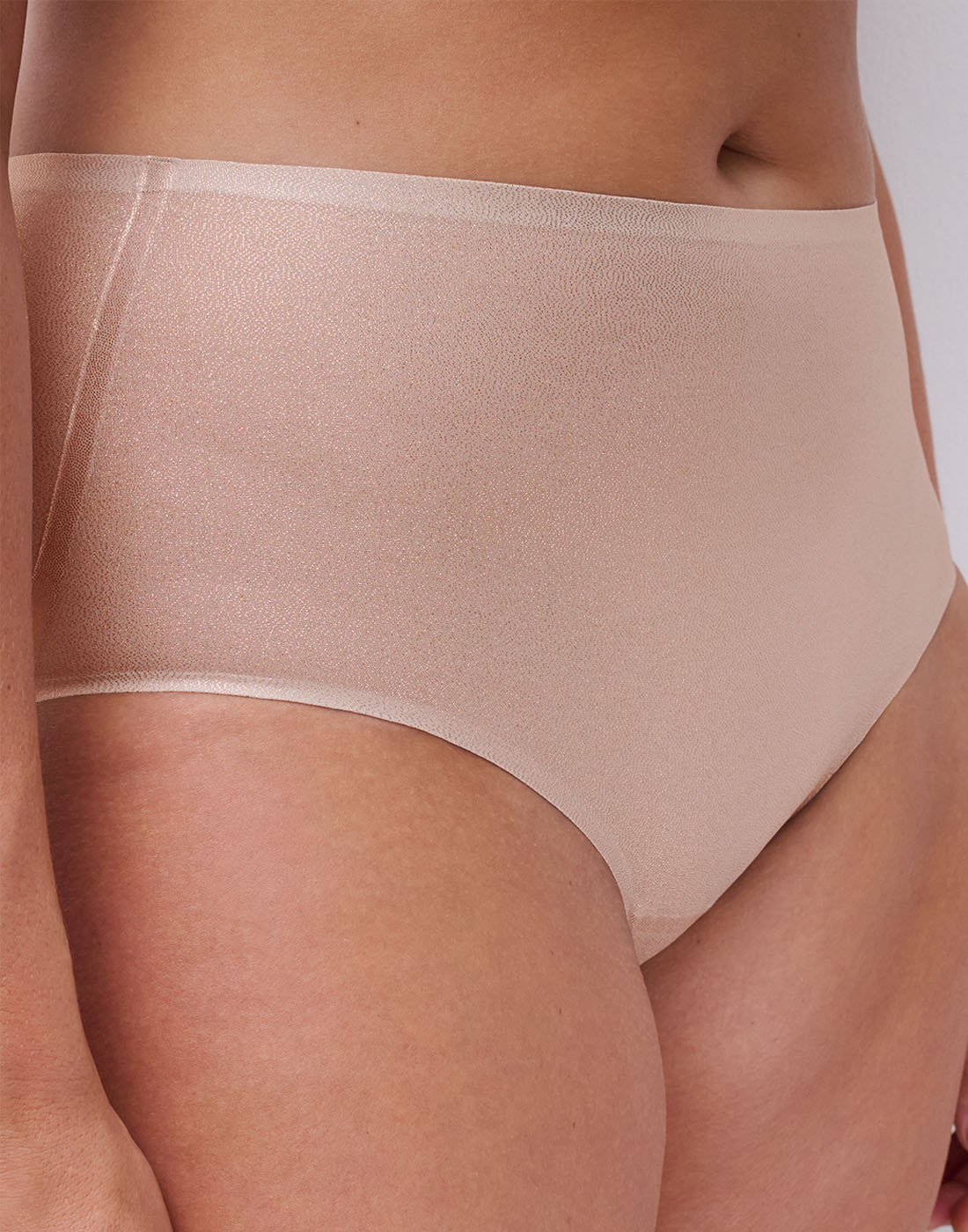 Chantelle soft stretch høy truse golden glow