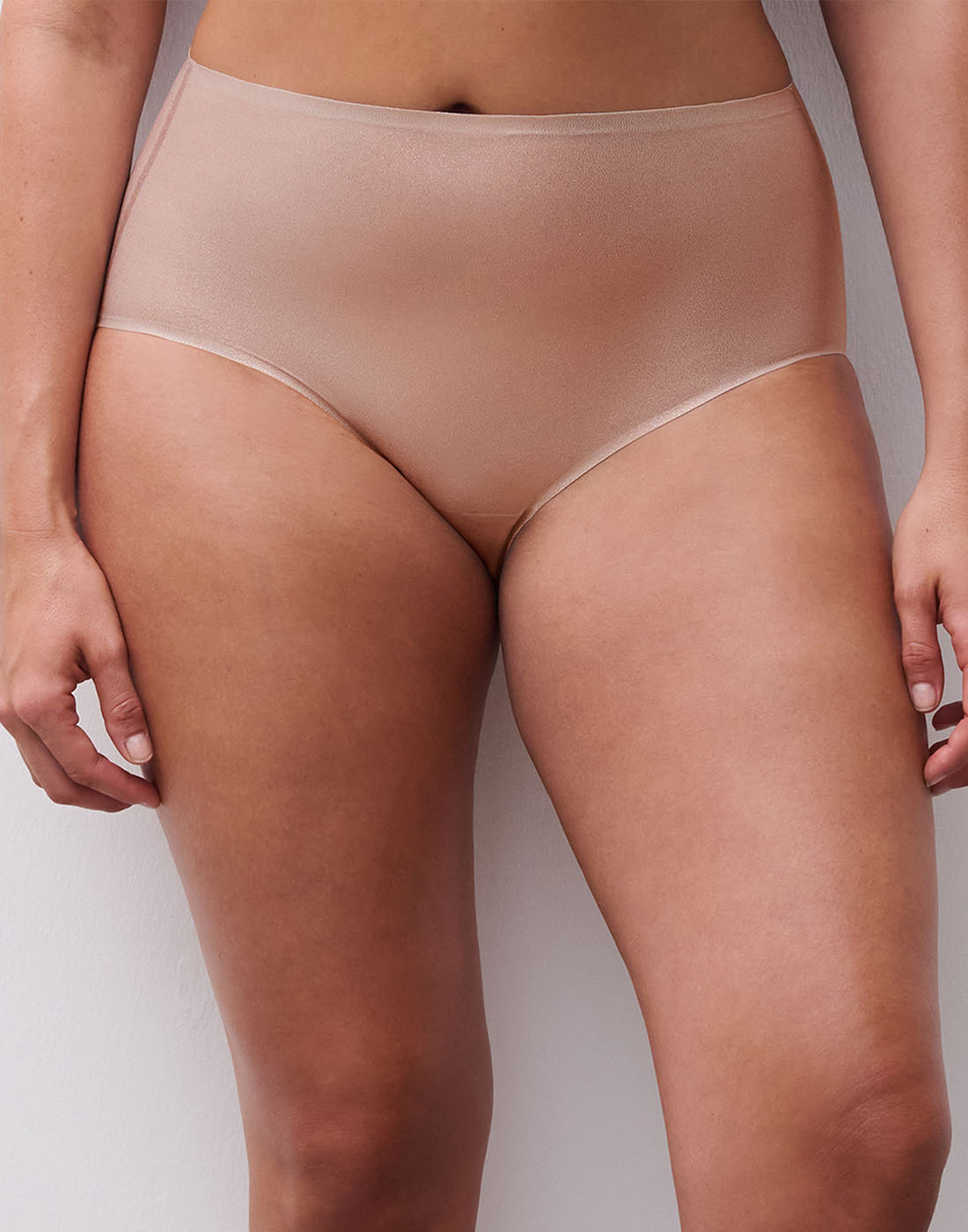 Chantelle soft stretch høy truse golden glow