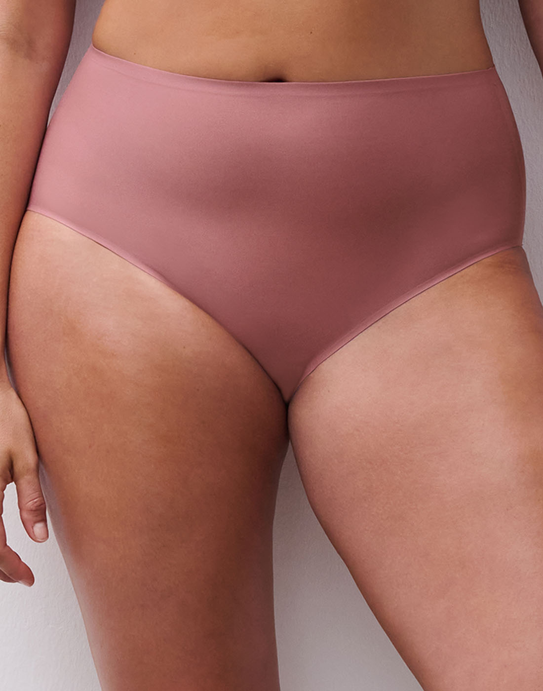 Chantelle soft stretch høy truse rose des bois