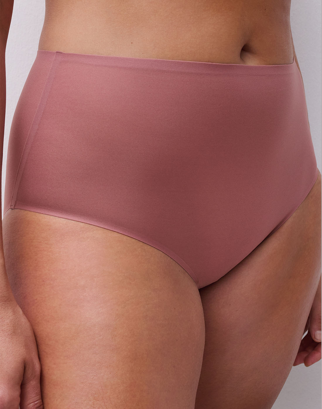 Chantelle soft stretch høy truse rose des bois