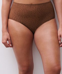 Chantelle soft stretch høy truse soft brown