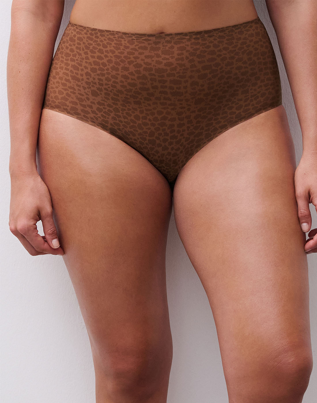 Chantelle soft stretch høy truse soft brown