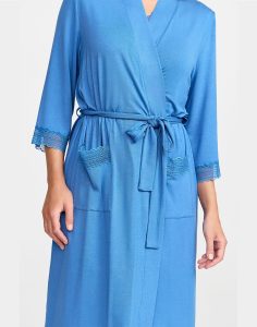 Damella morgenkåpe blue